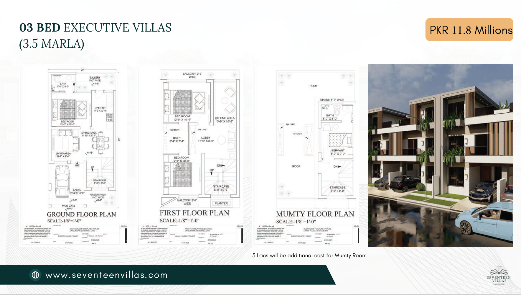 3 Bedroom Executive Villa