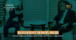 Syed Sadat Hussain Shah Meets Philippine Ambassador to Discuss Tourism Cooperation